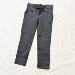 Carter's Grey Ponte Pants sz 4/5 Zipper Details
